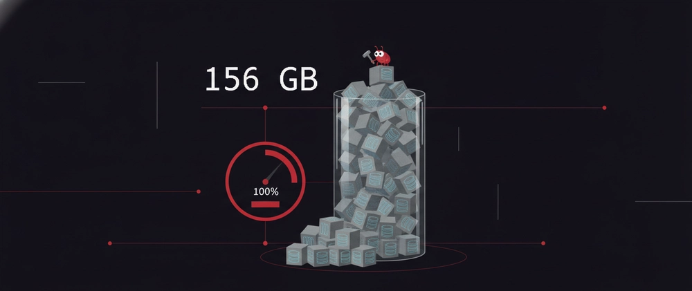 Cover image for My Backup Leaked 156 GB, Filled the Disk, and Broke Itself. The Fix Was One Letter.